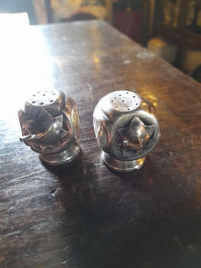 Silver Salt & Pepper Shakers