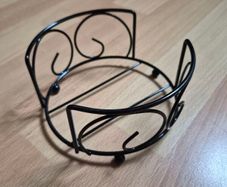 Metal coaster holder, 12cm (coasters not included)