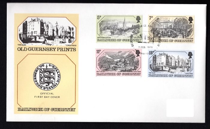 1978 Guernsey Prints Commemorative Stamps Addressed First Day Cover (FDC)