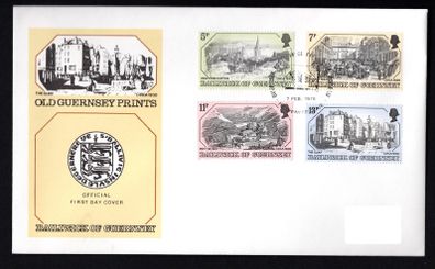 1978 Guernsey Prints Commemorative Stamps Addressed First Day Cover (FDC)