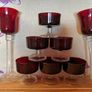 Vintage Ruby Red Glassware Image 2