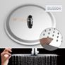 NEW SALE | Modern Chrome Shower Riser Rail Mixer, Round Bathroom Shower Tap System with Stainless Hose Pipe, Shower Head and ABS Handheld Shower Image 4