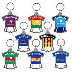 County Colours Keyrings