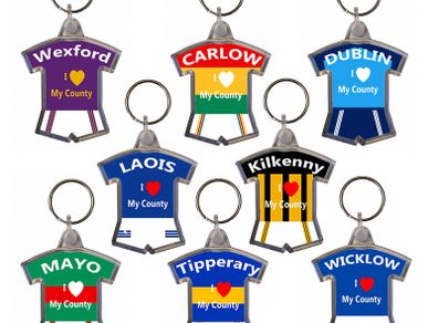 County Colours Keyrings