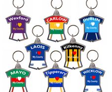 County Colours Keyrings