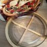 Large glass bowl / wooden stand / bowl only Image 2