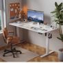 100 x 60 cm Standing Desk, Electric Height Adjustable Desk with 2 Hooks Image 7