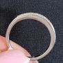 9ct white gold wedding/eternity ring Image 2
