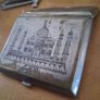Raj Era 1920s dual sided cigarette case india taj mahal Image 3