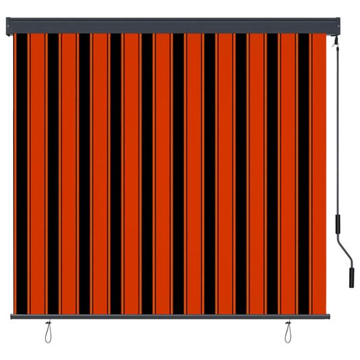 Outdoor Roller Blind 160x250 cm Orange and Brown