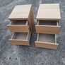 Two lovely bedside lockers with glass tops Image 2