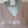 F&F beige sequin dressy v-neck top size UK12 EU40 Perfect condition Postage included Image 3