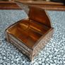 Mid century Art Deco style anodized table top cigarette box  made in UK by Kaymet Image 4