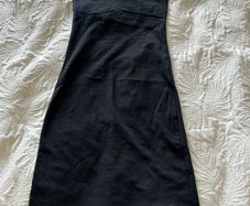 Allsaints Black Bandeau Dress UK 8