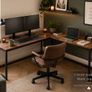 L-Shaped Home Office Desk 140 x 140 cm Corner Computer Desk Image 2