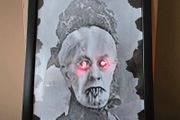 Scary Halloween decor- old lady