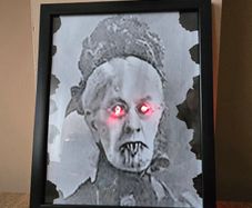 Scary Halloween decor- old lady