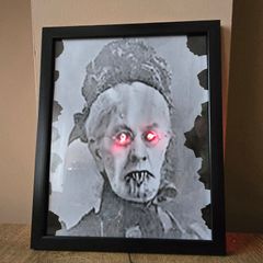 Scary Halloween decor- old lady