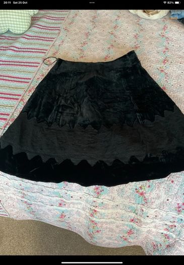 skirt Bnwt velvet skirt Aline size 38 10/12