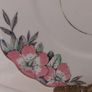 Fabulous Vintage Rare Patterned Royal Stafford Bone China Hand-Painted and Hand-Gilded Cake Display Plate in a Stunning Pink Hibiscus Pattern, Pattern no. 8239, Mint/Cabinet Condition Image 3