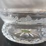 Vintage Scottish Cut Crystal Floral Bowl Original Made in Scotland Label Image 5