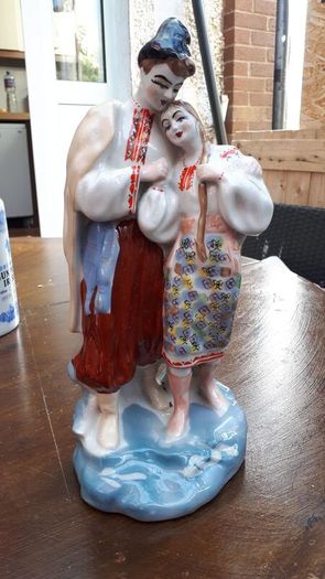 vintage 1970s Ukrainian porcelain figurine (May Night)