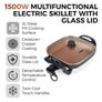 Cerasure and Copper Electric Skillet. Image 6