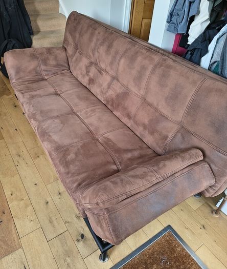 Brown clic-clac sofa bed