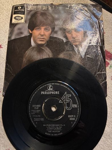 The Beatles vinyl ep single Irish pressing