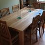 Solid Oak Dining Room Table & Chairs Image 9