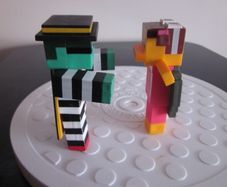 Mc Donalds Minecraft Zombie Toys X2
