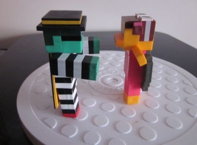 Mc Donalds Minecraft Zombie Toys X2