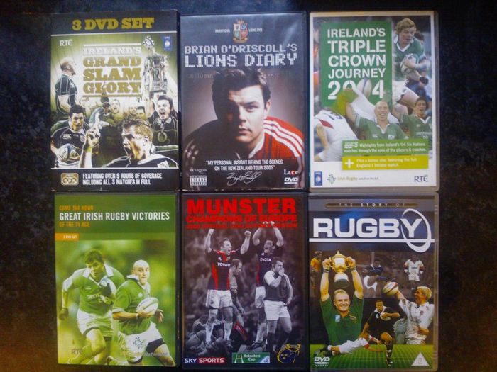 Football, Rugby, GAA, UFC + Sports books/DVD'S- Alex Ferguson/Roy Keane/John Giles/Christiano Ronaldo/Brian O'Driscoll/Ronan O'Gara