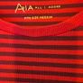 Alba ladies long striped sleeve top Image 2