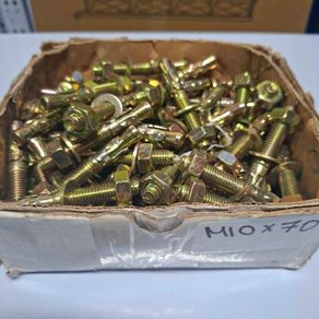 Steel wedge anchors M10 x 70 (85 Piece box)