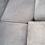 Verona Grey  corner L shaped sofa with footstool Image 2