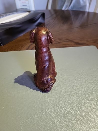 Dog carving