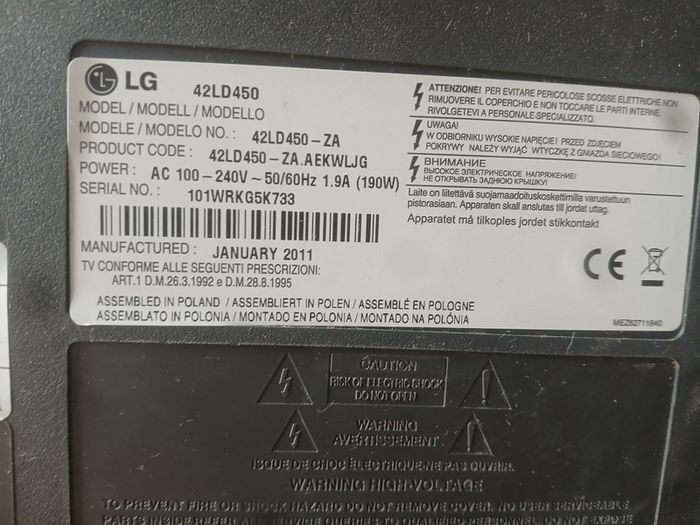 42 " lg tv