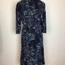 Cotton Traders Blue Floral Devore Flock Midi Dress size 20 Postage included Image 5