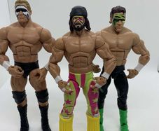 wwe elite series TNF then now forever Bash at the beach Sting , Macho man Randy savage & Lex Luger action figures