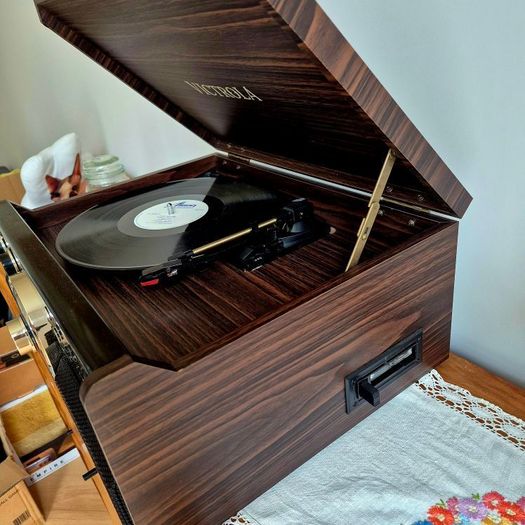 Victrola Empire 6-in-1 Record Player - Vinyl, CD, Cassette, Bluetooth + Original Box