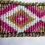 Peyote Bracelet-Geometric Bracelet-Mosaic Bracelet-Miyuki Arm Band-Beaded Cuff-Flat Bracelet Image 2
