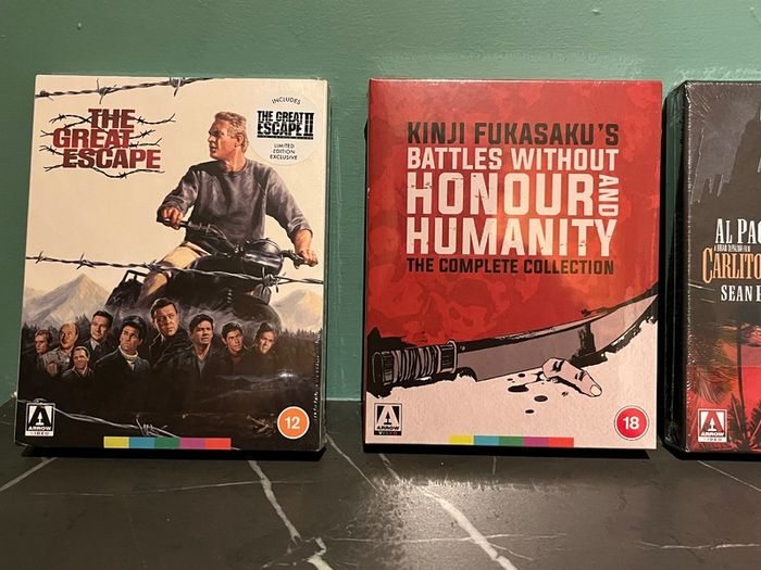 4 Arrow Limited/Special Edition Box Sets Carlitos Way/Great Escape. etc