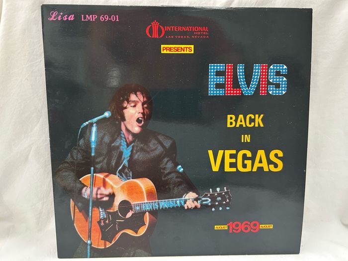 Elvis Presley Back In Vegas LP Lisa LMP 69-01 1986 Red Label Vinyl Bootleg