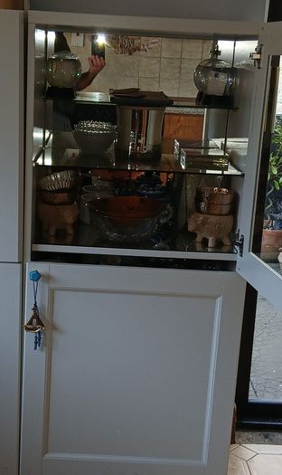 White cabinets