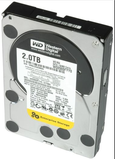 WDC 2TB SATA HDD WD2003FYYS Western Digital Enterprise Server 24x7