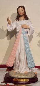11.5 Inch Tall Florentine Collection Divine Mercy Jesus I Trust In You Religious Statue Made In Italy