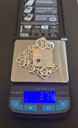 Sterling Silver & Gold Pendant