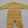 Unisex Rabbit And Bear Romper Suit Yellow Stripes 66/48 Image 3