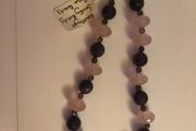 Amethyst, Smokey quartz, Rose quartz necklace
